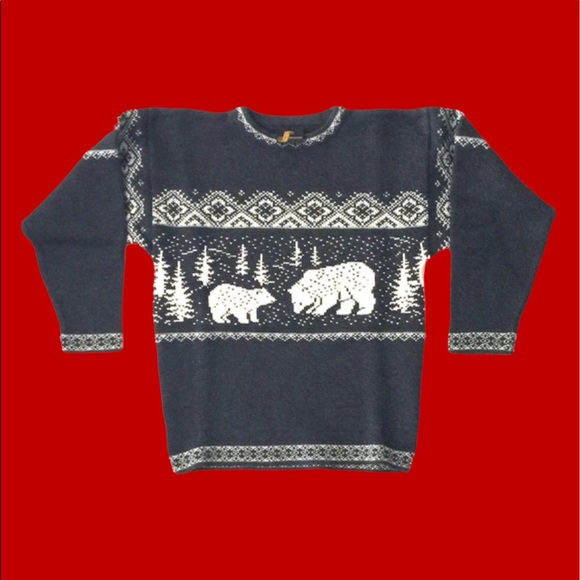 Other - 🇳🇴 NORWAY VINTAGE GORGEOUS WOOL POLAR BEAR SWEATER